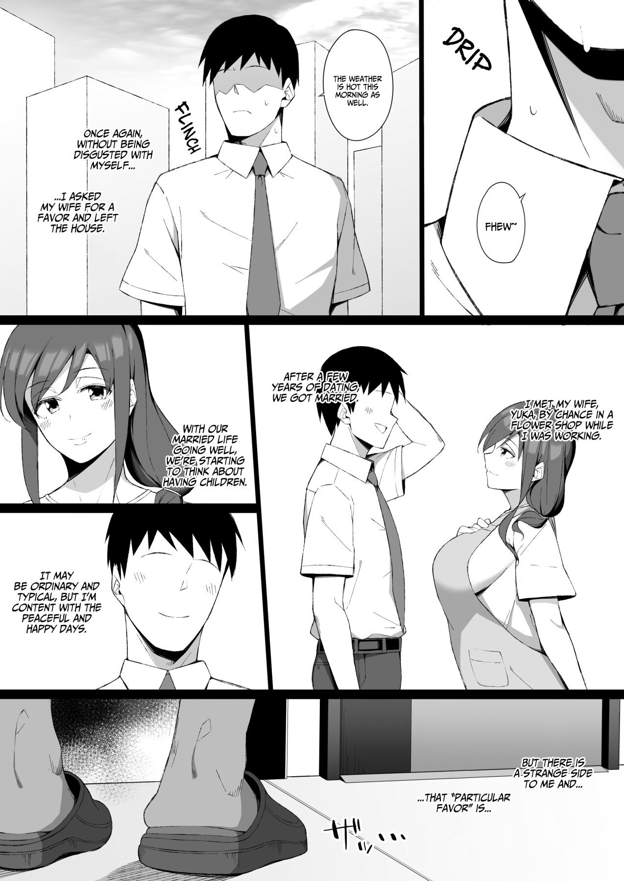 Hentai Manga Comic-Degeneracy of a Neat Housewife for a Man-Read-3